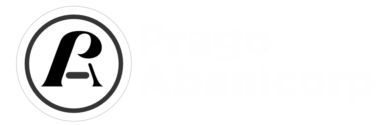 logo en blanco prago abanicorp t